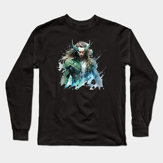 LOKI THE FIERCE Long Sleeve T-Shirt by Drank